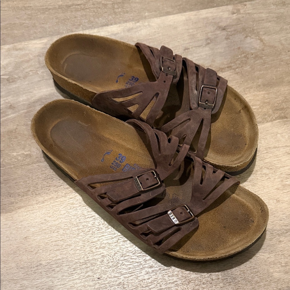 Brown Strappy Birkenstock sandals